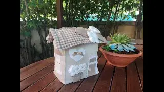 280🎀Casetta ferma porta + cartamodello GRATIS