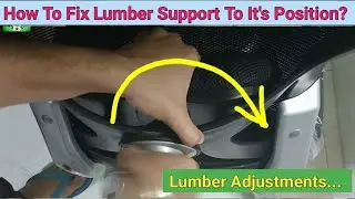 Lumbar Support Issue Fix Without Any Tool | How To Fit Ergonomic Chair's Lumbar Support?