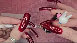🐰Hand sculpted Easter Bunny nail charm🐇