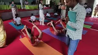 Grace & Strength in Harmony – Under-19 Girls Perform Dhanurasana at CBSE Games