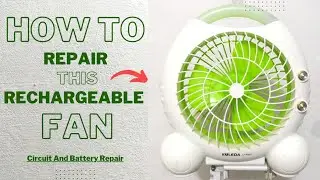 how to repair a mini rechargeable table fan | Portable Fan repair at home