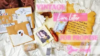 Vintage style love letter with gifts /how to make creative vintage gift /d art cafe