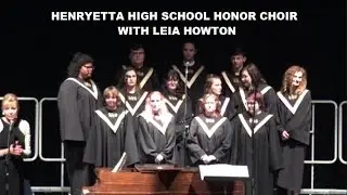 Leia Howton with The Henryetta High School Advance Choir
