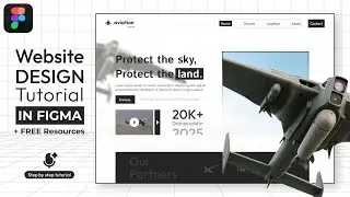 Simple Website Design Figma Tutorial || FREE RESOURCES || DVxUI