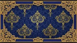 Elegant Damask Pattern Collection  Victorian Wallpaper Art  5 Hour 4K Golden Frame Art Studio