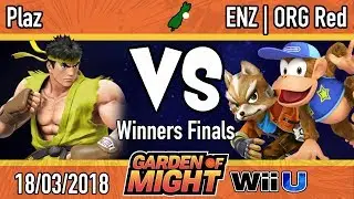 Garden of Might: Plaz (Ryu) Vs. ENZ | ORG Red (Diddy, Fox) - WF Smash 4