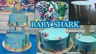 #BABYSHARK PASTEL DOS PISOS CON BASE