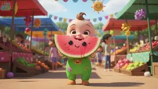🎵 Fruit Market Song Adventure | kids nursery rhymes | Baby Song, Fun Fruit Cartoon 🍎🍌🍉