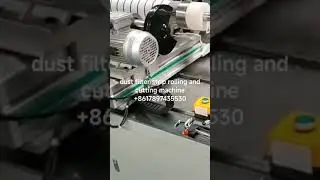 dust filter strip rolling and cutting machine #airfiltermakingmachine