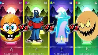 SPRUNKI OC KRABBY PATTY 🆚 MAN RAY 🆚 BUBBLE BUDDY 🆚 DIRTY BUBBLE COFFIN DANCE SONG IN TILES HOP