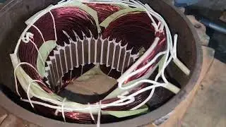 TEXMO 3 HP MONOBLOCK MOTOR REWINDING COMPLATED OK. #rewinding #motor #motorwinding #electrical #job 