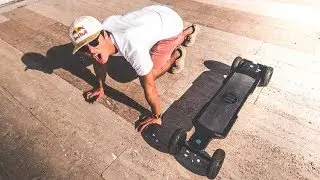 TRYING THE FASTEST ELECTRIC SKATEBOARD! Boosted Board KILLER!! | VLOG&sup2; 95