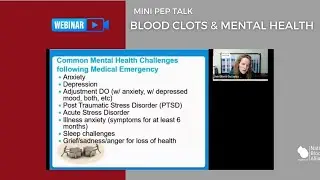 Mini PEP Talk: Blood Clots and Mental Health