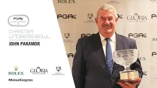 John Paramor Awarded Christer Lindberg Bowl for Services to European Golf