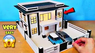 How To Make Best mini house with cardboard😱easy || at Home project