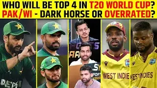 T20 WORLD CUP TOP 4 PREDICTION 🔥 PAK/WI – DARK HORSE OR OVERRATED? #pakcricket #westindiescricket