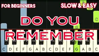 PHIL COLLINS - DO YOU REMEMBER | SLOW & EASY PIANO TUTORIAL