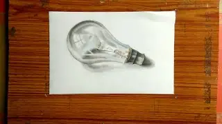 How To Draw Light Bulb | How To Draw Realistic Light Bulb