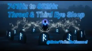 Whisper of the Runes | 741 Hz + 852 Hz Throat & Third‑Eye Sleep Loop for Deep Rest