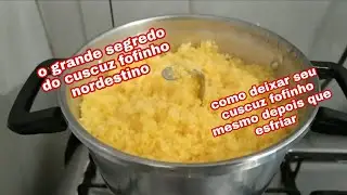 Como fazer um cuscuz fofinho