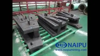 Naipu rubber liner for SAG mill Ball mill AG mills