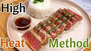 Grilled Ahi Tuna Steaks with Simple Savory Sauce
