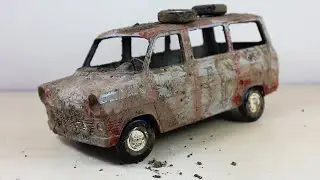 Ford Transit Mk1 Polis Minibüs Maketi Yaptım!!! | KK Scale Ford Transit Mk1 1/18 Scale Full Build