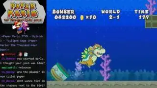 Paper Mario TTYD - Bowser goes swimming
