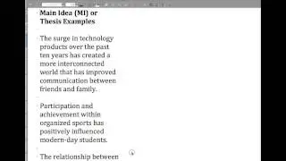 Research Paper/Document Based Question: Writing Process