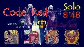 MHWorld: Code: Red Solo [8'48] |HBG Taroth Assault Glutton|