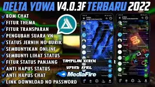✅UPDATE DELTA WHATSAPP V4.0.4 TERBARU 2022 | FITUR TERLENGKAP CLONE & UNCLONE