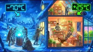 ¡Construyó una Base Fortificada con comida infinita en pleno Apocalipsis de Hielo! | Manhwa Resumen