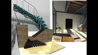 Conception d'un escalier 1/4 - Méthode de travail - TopSolid'Steel