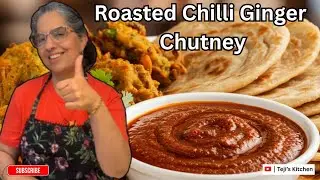 Roasted Chilli Ginger Chutney | Spicy & Tangy Condiment | Homemade Chutney #recipe #food  #cooking