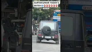 CRICKETER SURYAKUMAR YADAV DRIVING HIS NEW MERCEDES G63 AMG SUV IN SPORTS MODE BEFORE MATCH #SHORTS