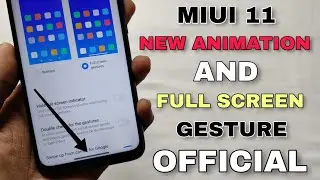 Miui 11 Official New Gesture & Recent Animation | Android Q Gesture