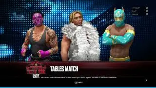 WWE 2K24 Hiroshi Tanahashi Windy City Riot triple threat table match