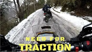 Need for Traction - Snow ride on Hero Xpulse 200.