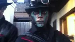 Steam Powered Giraffe rabbit saying hi