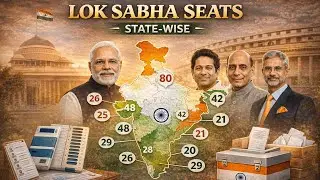 India Lok Sabha Seats: State & UT-wise Distribution #LokSabha#IndianParliament#IndianPolitics