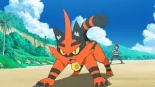 Ash litten evolves in torracat epic battle