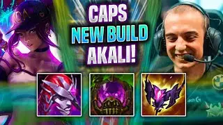 CAPS IS INSANE WITH AKALI NEW BUILD! - G2 Caps Plays Akali Top vs Zilean! | Season 2022