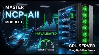 Пройти модуль 1 по инфраструктуре ИИ NVIDIA (NCP-AII): настройка сервера GPU, запуск и проверка п...
