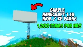 SIMPLE Minecraft 1.16 MOB XP FARM TUTORIAL! Minecraft Bedrock (ps4,xbox,switch,mcpe,pc)