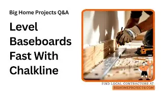 Dry-Fit Scribe Chalkline Method For Level Baseboards