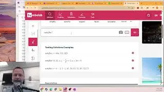 Using Symbolab to check solutions to equations