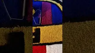 Barcelona logo Rug /3d carpet #design #artwork #tufting #rug #foryou #barcelona #trending #shorts
