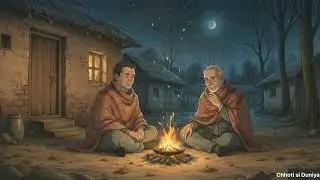 A Peaceful Winter Night in an Indian Village | Cozy Animation | Studio Ghibli-Style Relaxing Video