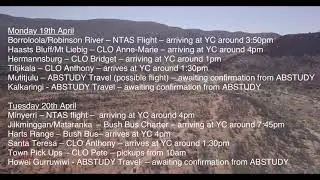 Yirara Travel in details for Term 2 - 2021