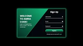 Login and Registration Form in HTML & CSS | Responsive Form 